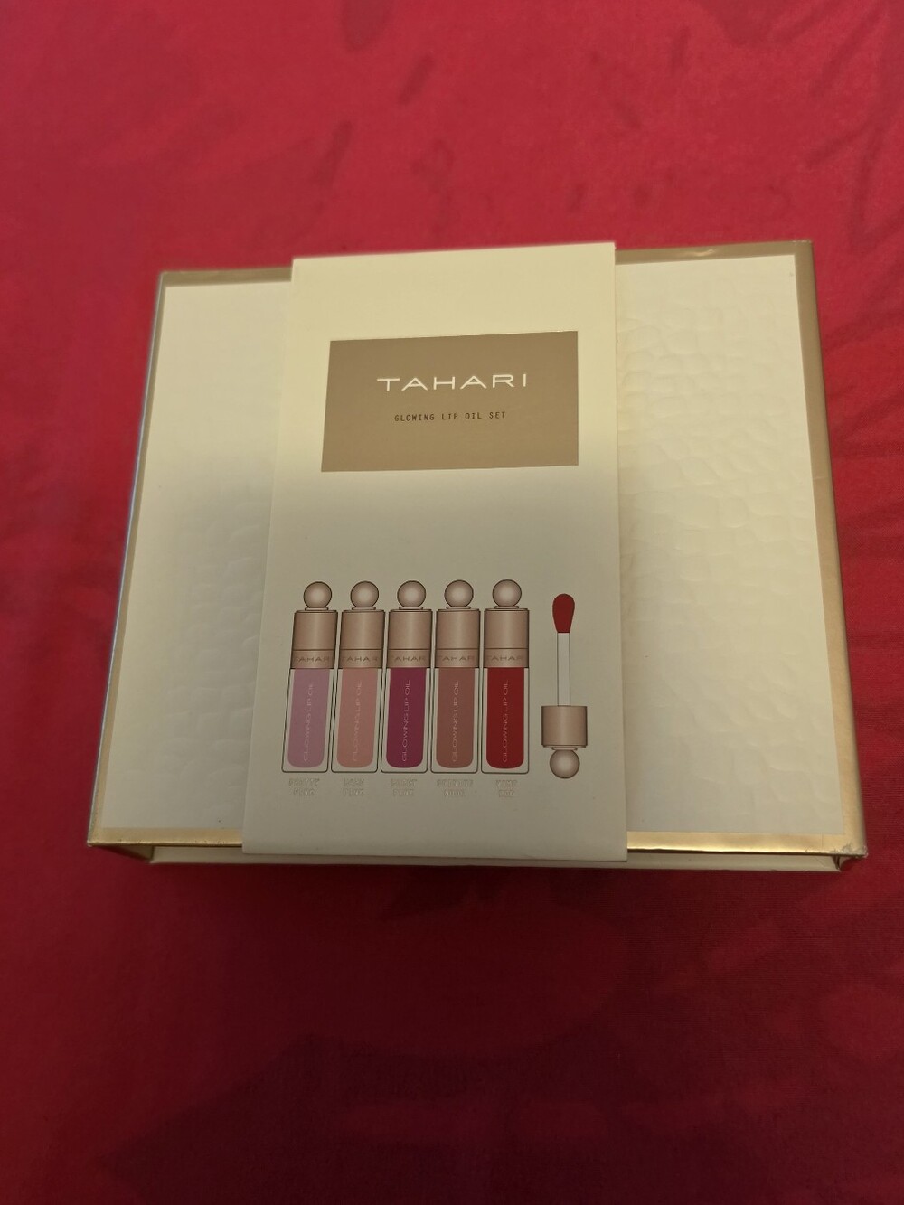 Tahari Lip Oil Set – Pink & Red Glosses
